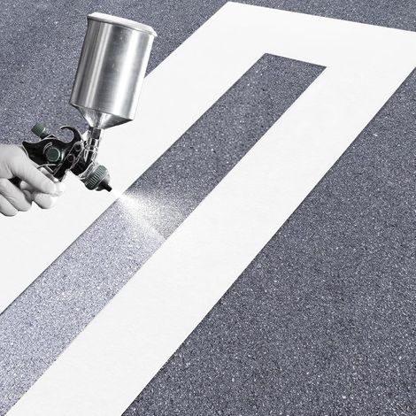 Pochoir pour lignes de stationnement, Pochoir réutilisable pliable en fil de fer, en silicone, pliable, pochoir pour revêtements de surface en asphalte, béton, pour pulvérisation (1/5)