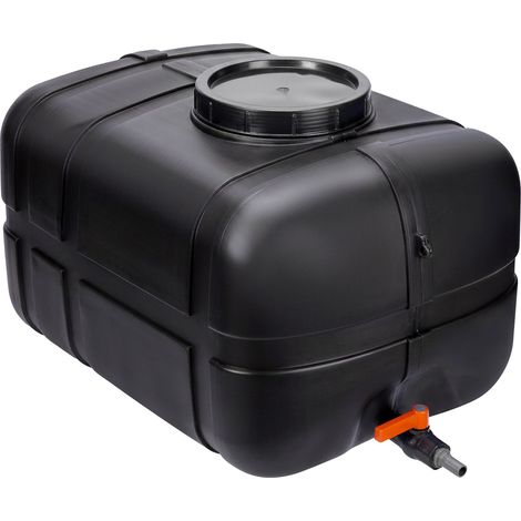 Garronda Réservoir d’Eau 150 Litres avec Couvercle – Grand Récupérateur d’Eau de Pluie pour Usage Domestique et Professionnel GD-0098 (Noir)