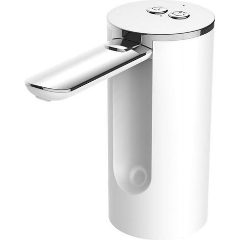 Distributeur d'eau électrique blanc : pompe à eau pour bidon rechargeable USB, verseuse pour bouteilles de 3,8 à 18,9 litres, pompe de distribution pour fontaine à eau. (1/5)