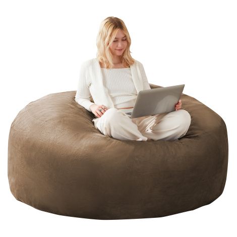 Pouf, fauteuil-pouf, canapé pour adultes — Fauteuil de lecture doux et confortable, idéal pour les chambres, les balcons et autres espaces. (1/4)