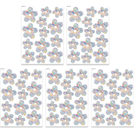 Autocollant Vitre - Décals Prisme Anti-Collision Oiseaux - Pour Portes et Fenêtres en Verre - Lot de 1 (1/5)