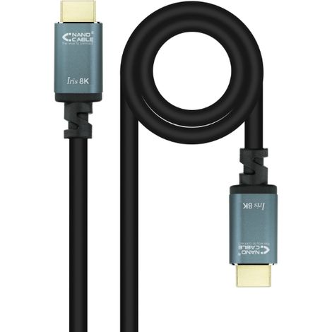 Nanokabel HDMI 2.1 IRIS 8K A/M-A/M, Schwarz, 5 Meter