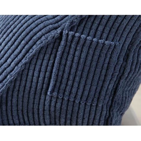 Pinji Coussin Dossier Oreiller Triangulaire pour Lit Lecture Déhoussable 7.8711.8115.75inch Bleu (1/4)