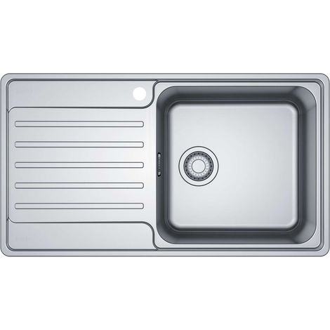 Franke Bell - Fregadero BCX 211-86/7, 86x48 cm, acero inoxidable 127.0738.578