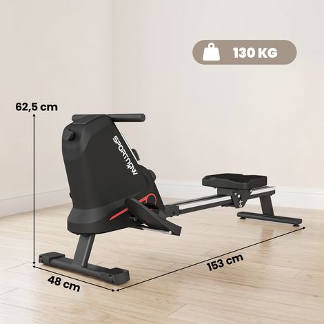 Rudergerät für Zuhause Leises Magnetisches Rudergeräte mit 16 Widerstandsstufen Exklusiver APP LCD-Display Handyhalter (1/5)
