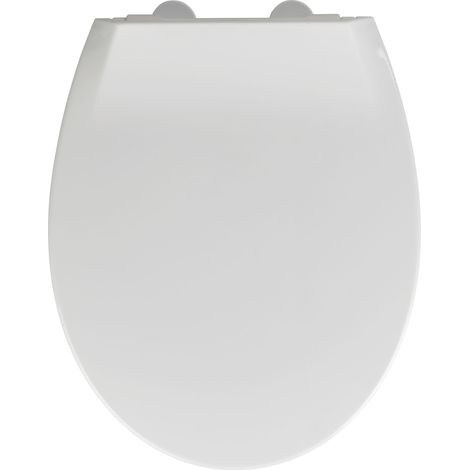 WENKO Sedile WC Syros Family - Il sedile WC 2 in 1 per bambini e adulti con chiusura ammortizzata automatica, Termoplastica, 37 x 44 cm, Bianco (1/5)