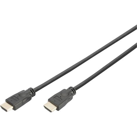 Câble de raccordement Digitus HDMI Fiche mâle HDMI-A, Fiche mâle HDMI-A 3.00 m noir DK-330123-030-S 4K UHD, canal de retour audio, blindé Câble H Y233432 (1/5)