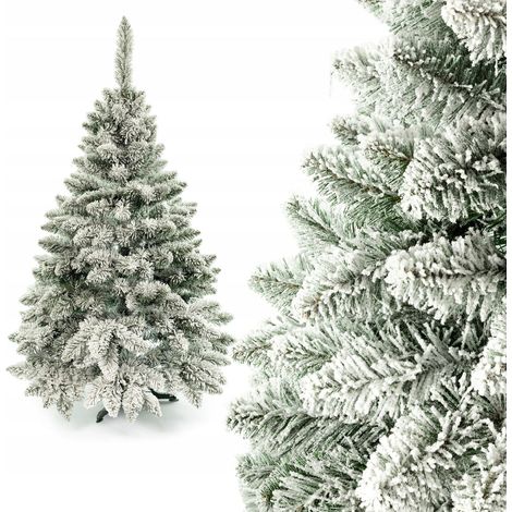 Albero di Natale pino con neve, innevato, simile alla neve, 160 cm, bianco, bellissimo (1/5)