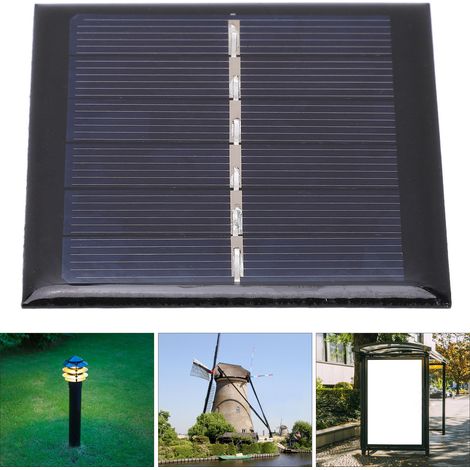 Panneau solaire portable 0.6W 3V en polysilicium de qualité A pour éclairage de jardin (1/5)