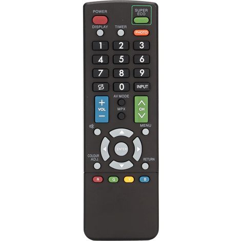 Universelle Ersatzfernbedienung für Sharp-Fernseher GA007BG22, G1135PESA, GA880SA, kompatibel mit LCD- und LED-Modellen.