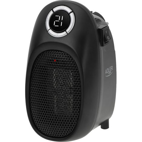 Adler Calefactor Cerámico AD-7726 1500W Portátil Pantalla LED Temporizador 12h Termoventilador Silencioso (1/5)