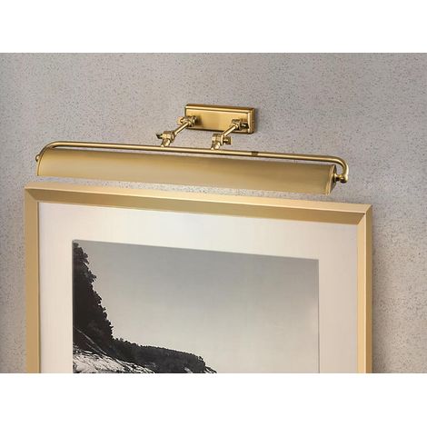 Große LED Bilderleuchte in Altmessing, verstellbar,  Breite 70cm (1/5)