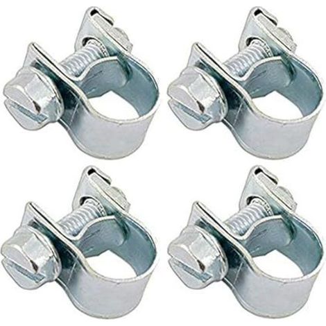 4x COLLIER DURITE ESSENCE A VISSER TONDEUSE MOTOCULTURE MOBYLETTE MOTO (16-18mm) (1/4)