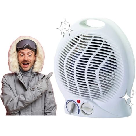 Radiateur soufflant électrique 2000W blanc (1/3)