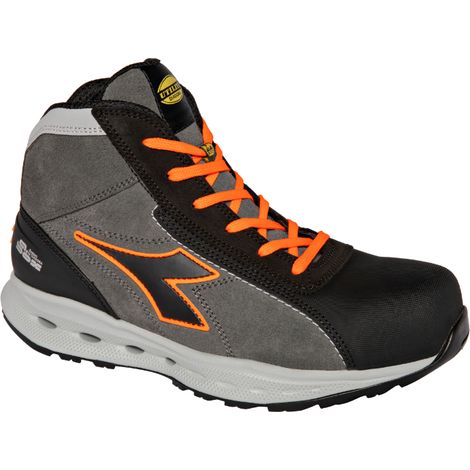 Chaussures de sécurité hautes GLOVE A.BOX MID PRO S3S FO SR HRO ESD grises/oranges fluo DIADORA - 183120 C8321 42 (1/5)