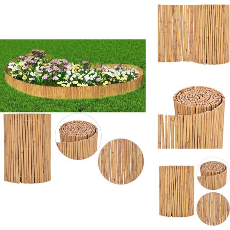 Gartenzaun Bambus 500 x 30 cm - Bambuszäunen - Gartenzaun - Holzzaun - Natürlicher Zaun - Gartenabgrenzung (1/5)