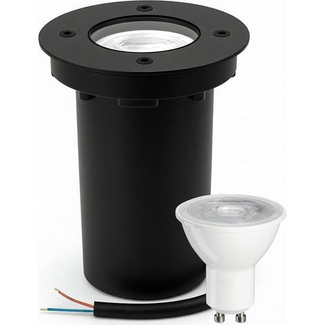 1 Spot Encastrable Extérieur, Acier Inoxydable, IP67 Étanche, LED GU10 5W, Jardin Allée (1/5)