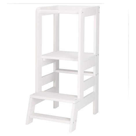 SPRINGOS Ayudante de cocina infantil 90x39x52 cm Torre de aprendizaje Montessori para niños Torres Montessori Taburete de aprendizaje Taburete para niños Escalera auxiliar (1/5)