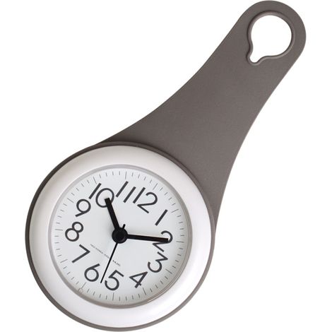 1 Reloj, diseño circular compacto, funcionamiento silencioso, montaje con ventosa, para baño y cocina. (1/5)