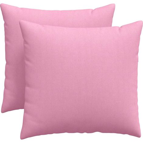 Maison Exclusive - Cuscini da Divano 2 pcs Rosa 50 x 50 cm Tessuto