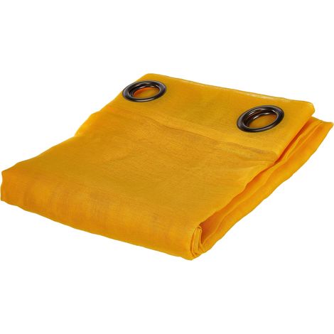 Lovely Casa R61697001VL Tenda trasparente, in poliestere, 135 x 260 cm, Giallo