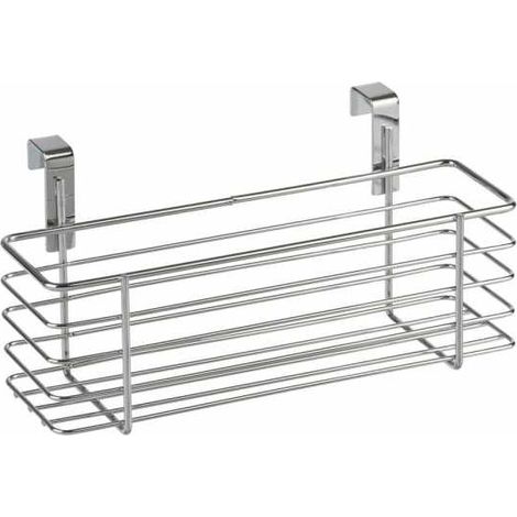 Wenko 2344100 - Cesto sospeso, Slim, Cromato, 24 x 11.5 x 10 cm