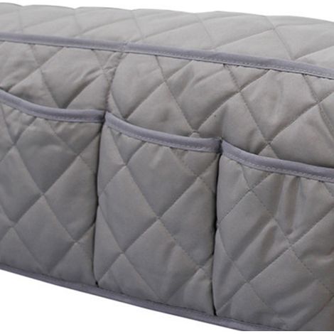 Hängender Sofa-Armlehnen-Organizer, Aufbewahrungstasche für Sofa-Armlehnen, Armlehnen-Organizer für TV-Fernbedienung, grau (1/5)