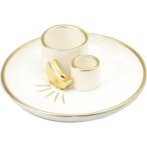 4-in-1-Räucherstäbchenhalter, Räuchergefäß für Salbei und Räucherstäbchen