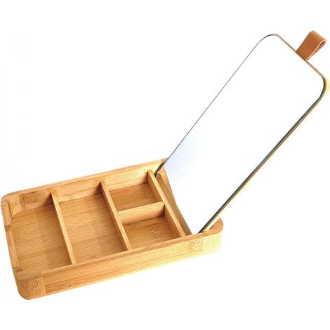 Organizer in bambù per piccoli oggetti con specchio KINGHOFF KH-1695 (1/4)