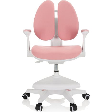 [NEUWERTIG] B-Ware hjh OFFICE Kinderstuhl Schreibtischstuhl KID WING Kindermöbel Stoff rosa (1/2)