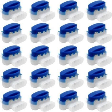 20 Pièces connecteurs de câble - 314 connecteurs de câble remplis de gel résines terminaux - Connecteur Étanche raccords de câbles pour jardin extérieur robot voiture Tondeuse