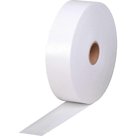Rouleau Kraft Gommé - Ruban Papier Kraft Blanc Adhésif - 4 cm x 200 m - Ø 30 mm - Utile pour l'Encadrement en Aquarelle ou en Cartonnage (1/2)