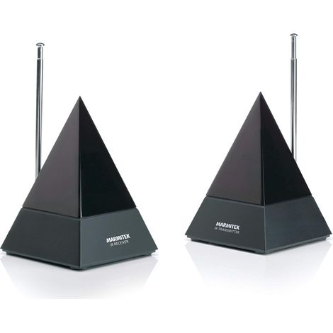 Marmitek Powermid XL - Ripetitore Infrarossi Wireless, Trasmettere Segnali ir in Modalità Wireless a un'altra Stanza, Portata di 20m, Funziona con Tutti i Controlli IR, Plug & Play, Nero (1/5)