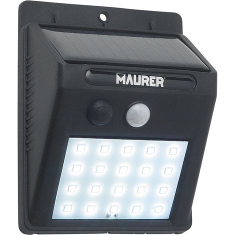 Applique Murale LED Solaire 200 Lumens, IP65 Avec Détecteur de Mouvement et Crépuscule (1/4)