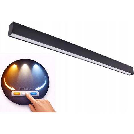 Apparecchio di illuminazione lineare a soffitto STRUHM DAN LED 36W 120cm a temperatura di colore variabile c 1 pz. (1/2)
