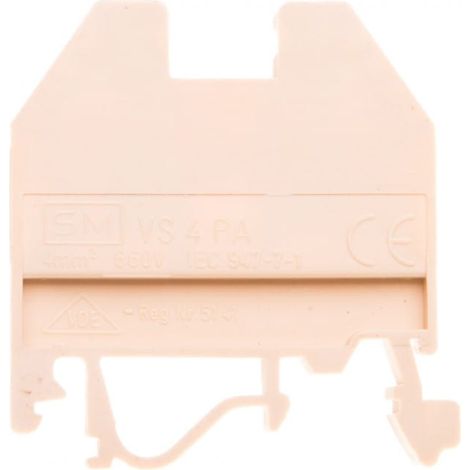 Conector de riel roscado de 4 mm虏 color beige VS 4 PA 003901037
