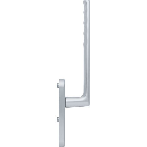 HOPPE® Handhebelgarnitur Hamburg HS-0700/431N-AS, ohne Schrauben, Aluminium, Profilzylinder gelocht