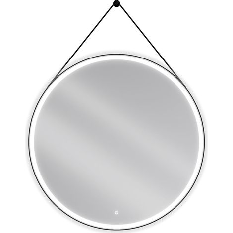 Mexen Reni specchio da bagno retroilluminato, rotondo 100 cm, LED 6000K, antiappannamento, cornice nera - 9812-100-100-611-70 (1/5)