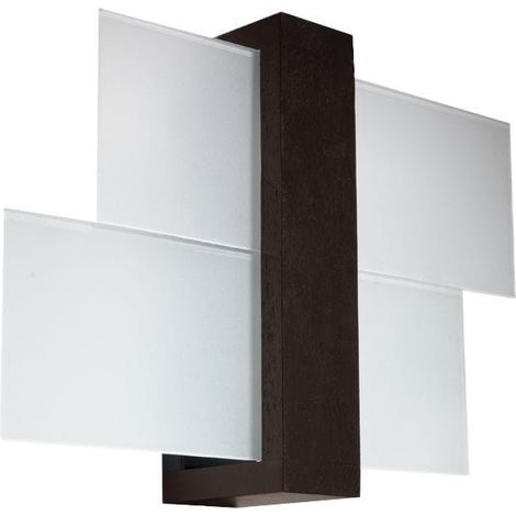 APPLIQUE MURALE PHENIX 1 E27 BOIS DE WENGE SOLLUX SL.0075 (1/5)