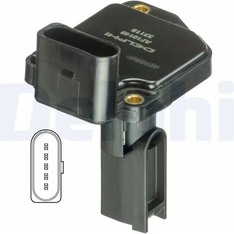 Débitmètre de masse d'air Delphi Technologies AF10149-12B1 AUDI 06C 133 471A