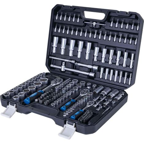 [JAMAIS UTILISÉ] Scheppach  Mallette à outils TB180 180 pièces - coffret à outils - outils en chrome vanadium