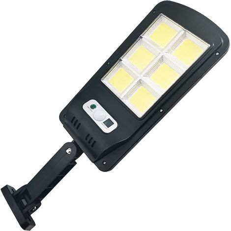 Réverbère solaire intégré led capteur de corps humain télécommandé (six grilles)