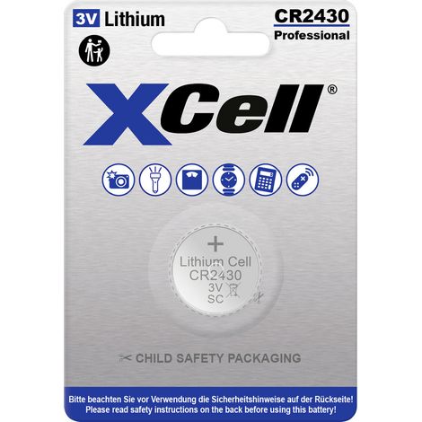 XCell Pile bouton CR 2430 3 V 1 pc(s) 280 lithium Y606993