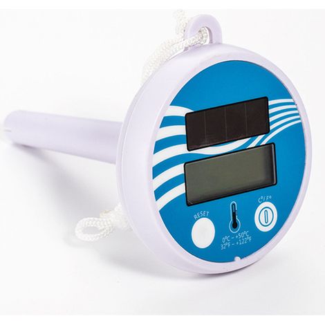 Thermomètre de piscine solaire Thermomètre numérique à énergie solaire Compt de piscine LCD sans fil Thermomètre solaire Thermomètre flottant (1/5)