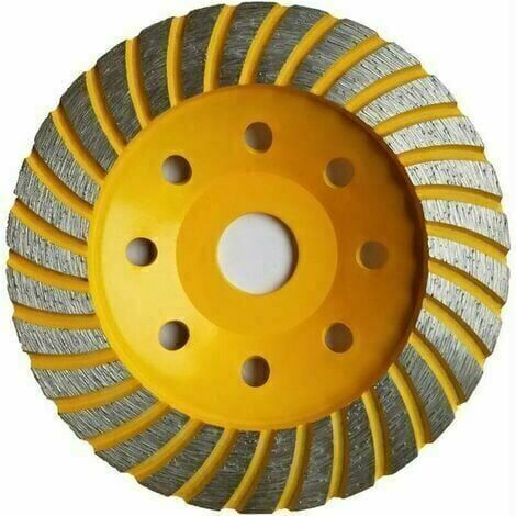 QORVA-LaBlanc - Disque Diamant à Meuler poncer le Béton 125 x 22.23 x 7.5 mm assiette pour meuleuse pour Béton, Granit, Pierre et Maçonnerie brique surfaçage façonnage