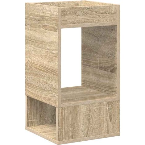 Mesa Auxiliar Roble Sonoma 30 x 30 x 56 cm Madera de ingeniería vidaXL (1/5)