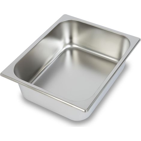 Contenitore Gastronorm GN 1/2 acciaio inox profondità 100mm cucina professionale VERTES