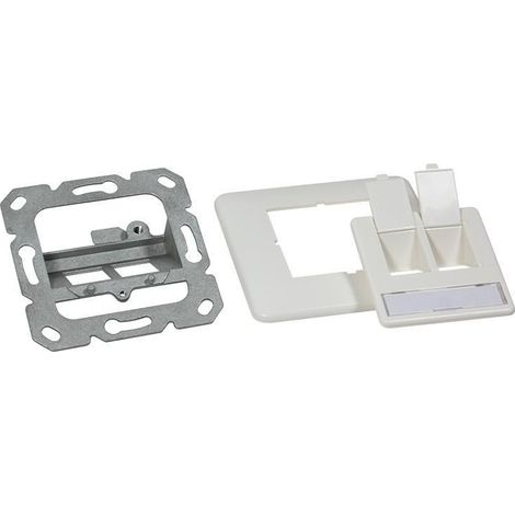 LOGILINK PROFESSIONAL NK4021 KEYSTONE UNTERPUTZDOSE FÜR 2 KEYSTONE BUCHSEN/ MODULE MIT 45° AUSLASS (1/5)