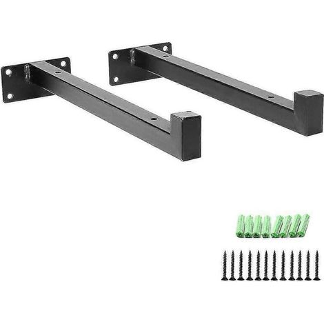 Support d'étagère en 2 pièces, renforcé, style industriel rétro - (1/5)
