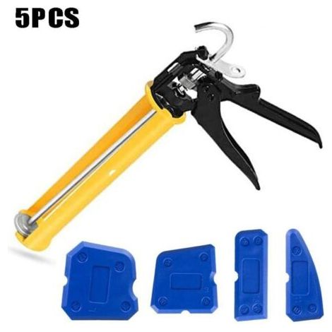 Pistolet a calfeutrer Bouchon de pulverisation avec 4 grattoirs d'angle (1/5)